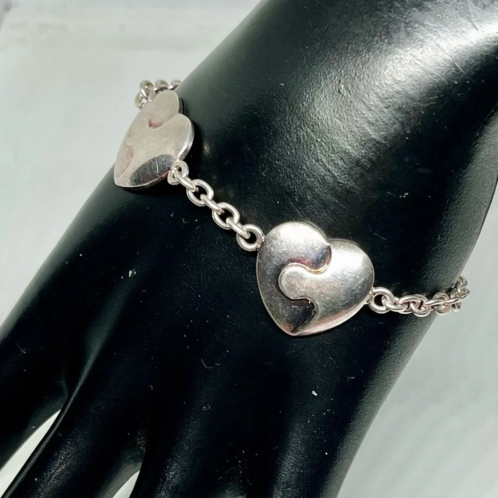 Christofle 925 Sterling Heart Bracelet